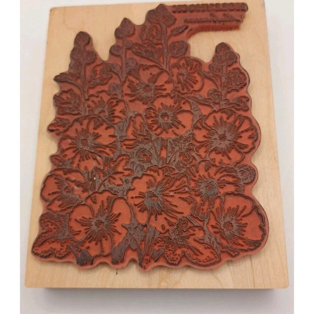VTG 1997 PSX HOLLYHOCK BOTANICAL FLOWERS K-2201 5